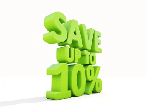 Save up to 10% Stock-Illustration