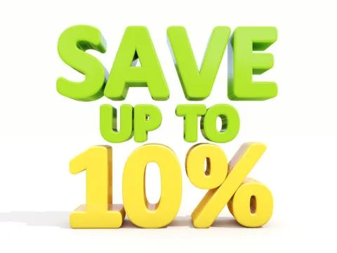 Save up to 10% Stock Illustration