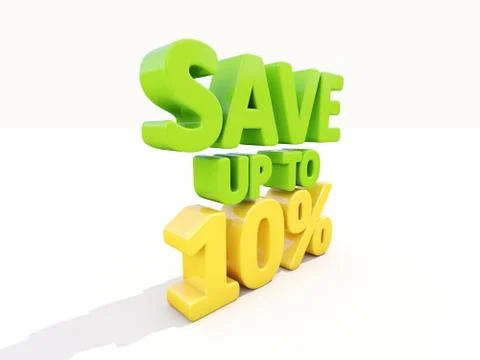 Save up to 10% Stock Illustration