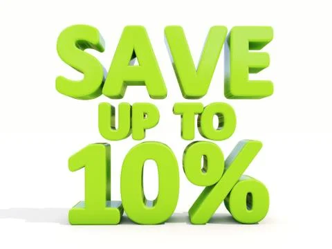 Save up to 10% Stock Illustration