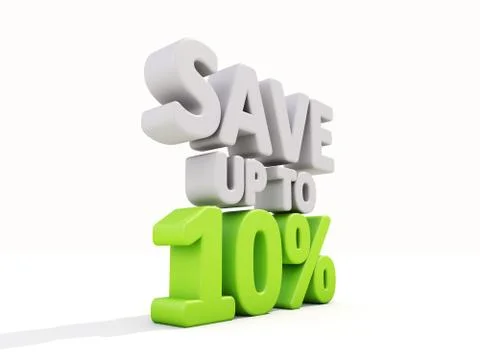 Save up to 10% Stock Illustration
