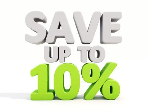 Save up to 10% Stock Illustration