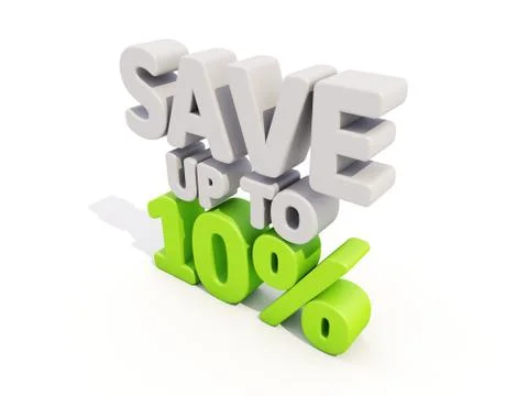 Save up to 10% Stock Illustration