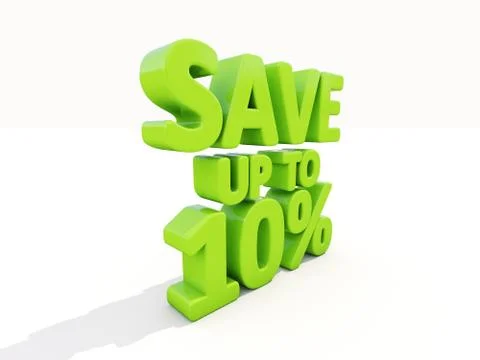 Save up to 10% Stock Illustration