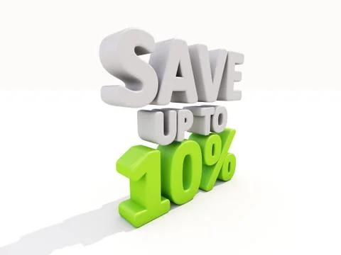 Save up to 10% Stock Illustration