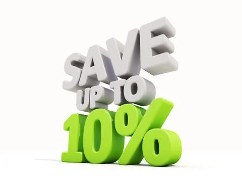 Save up to 10% Stock Illustration