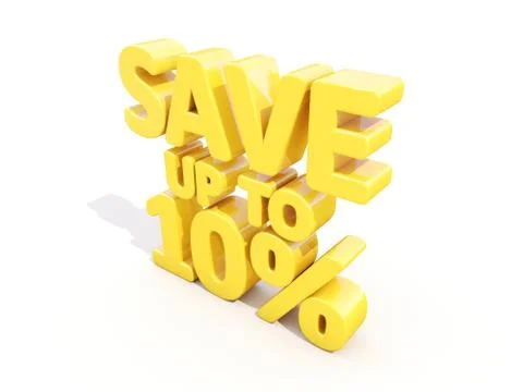 Save up to 10% Stock Illustration