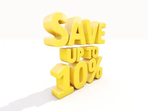 Save up to 10% Stock Illustration