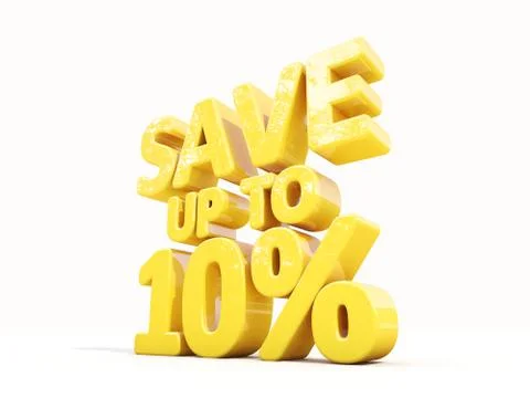 Save up to 10% Stock Illustration