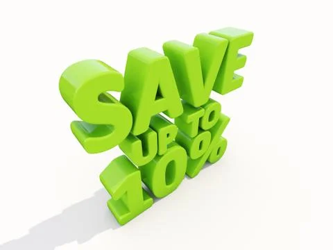 Save up to 10% Stock Illustration
