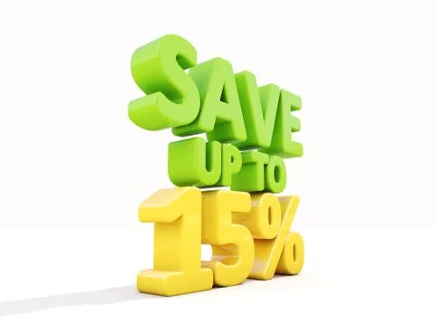 Save up to 15% Stock Illustration