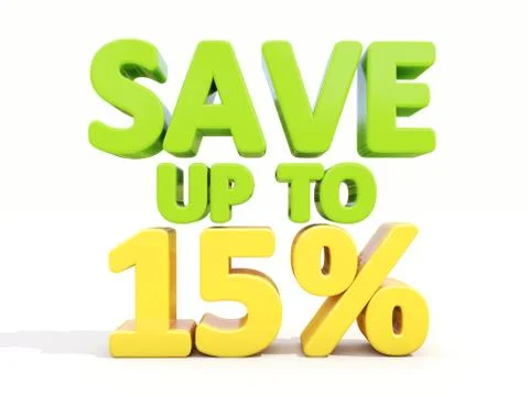 Save up to 15% Stock Illustration