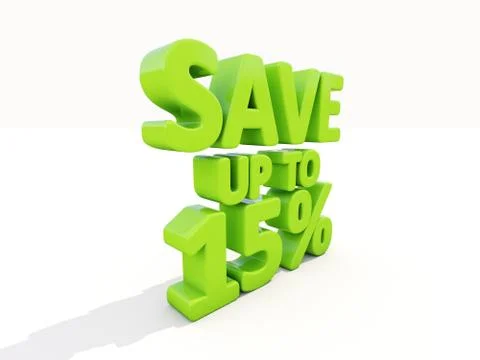 Save up to 15% Stock Illustration