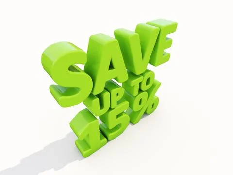 Save up to 15% Stock Illustration