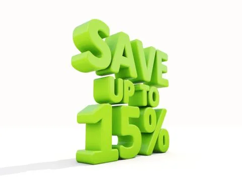 Save up to 15% Illustrazione stock