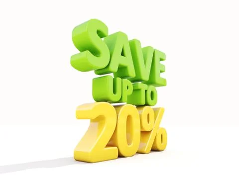Save up to 20% Stock Illustration