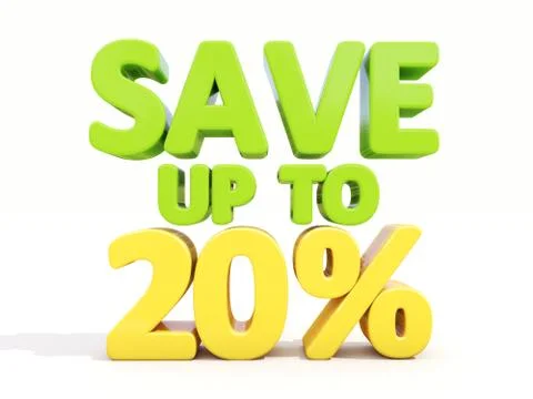 Save up to 20% Stock Illustration