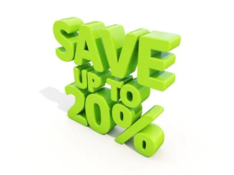 Save up to 20% Stock Illustration