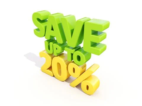 Save up to 20% Stock Illustration