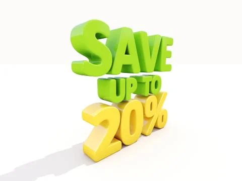 Save up to 20% Stock Illustration