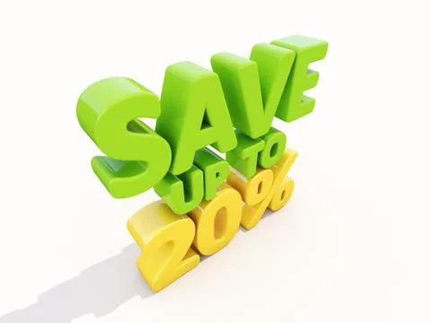 Save up to 20% Stock Illustration
