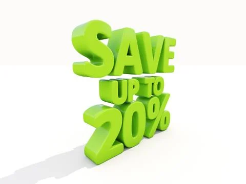 Save up to 20% Illustrazione stock