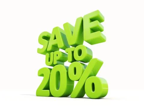 Save up to 20% Stock Illustration