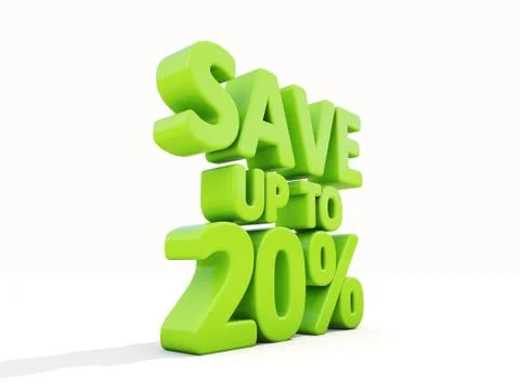 Save up to 20% Stock Illustration