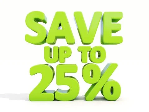 Save up to 25% Stock Illustration