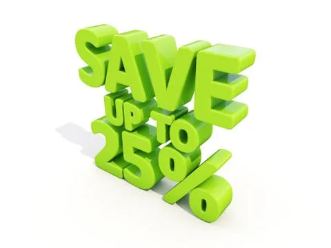 Save up to 25% 스톡 일러스트