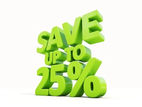 Save up to 25% Stock Illustration