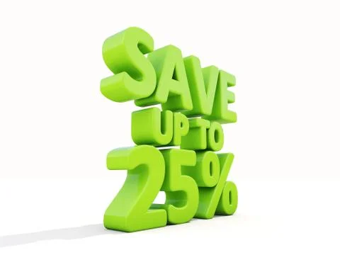Save up to 25% Stock Illustration