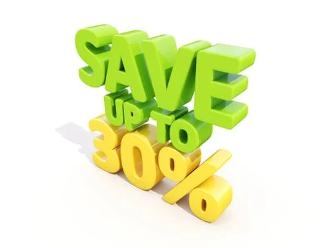 Save up to 30% Stock-Illustration