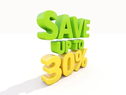 Save up to 30% Stock Illustration
