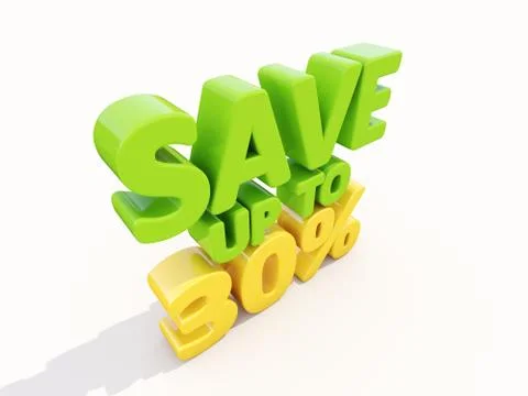 Save up to 30% Stock Illustration