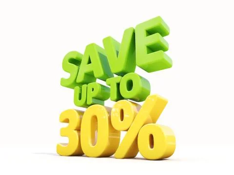 Save up to 30% Stock Illustration