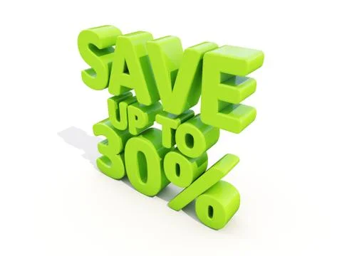 Save up to 30% Stock Illustration