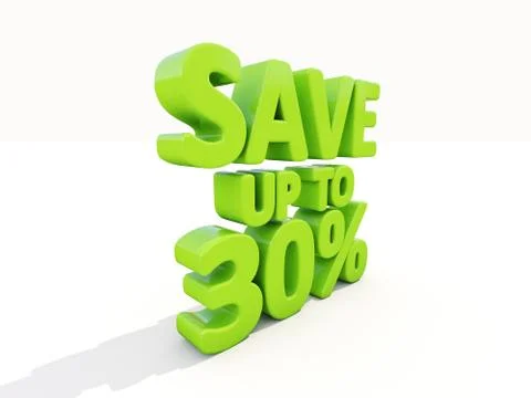 Save up to 30% 스톡 일러스트