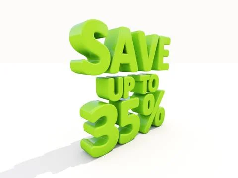 Save up to 35% Illustrazione stock