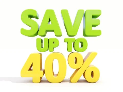 Save up to 40% Stock Illustration