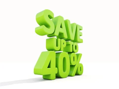 Save up to 40% Stock-Illustration