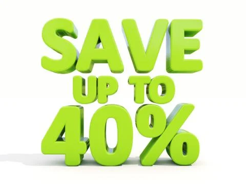 Save up to 40% Stock-Illustration