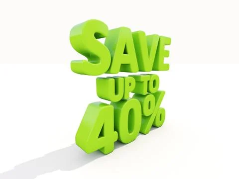 Save up to 40% Stock Illustration