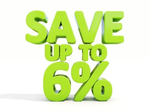 Save up to 6% Stock Illustration