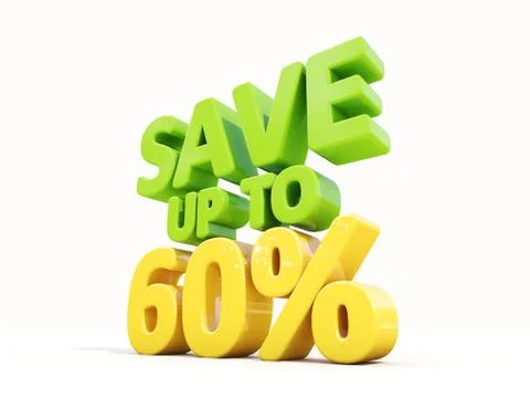 Save up to 60% Stock Illustration