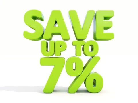 Save up to 7% Stock Illustration