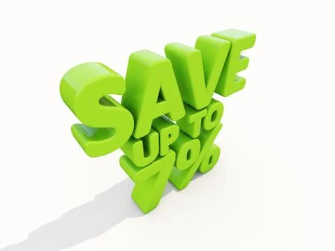 Save up to 7% Stock Illustration