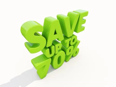 Save up to 70% Illustrazione stock