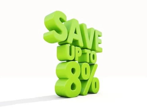 Save up to 8% Stock Illustration