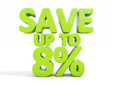 Save up to 8% Stock Illustration